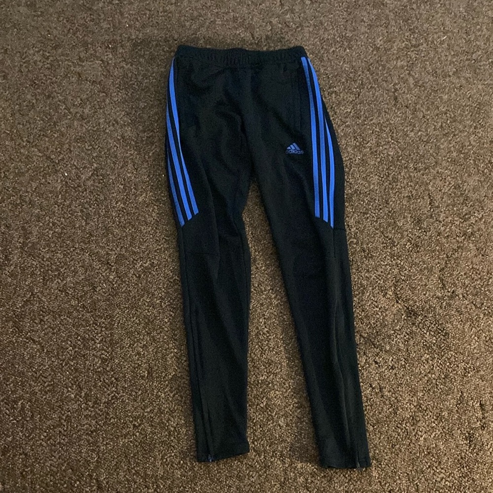 Adidas Blue and Black Sweatpant